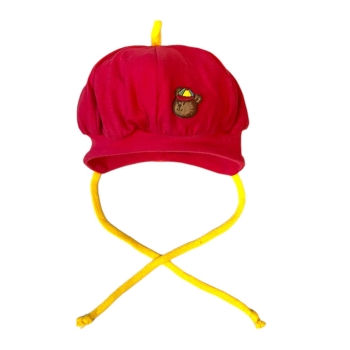Punane kollane Kivati puuvillane beebimüts.jpg